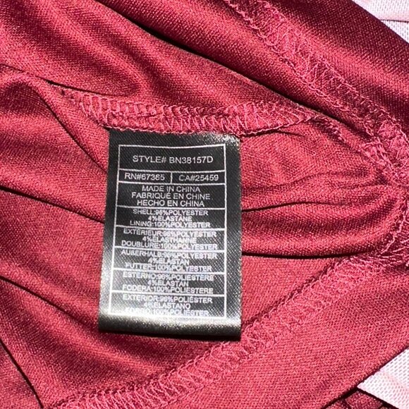 Steve Madden Sheer Mesh Midi Dress – Abstract Floral – Long Sleeve – Size Large - Picture 4 of 8